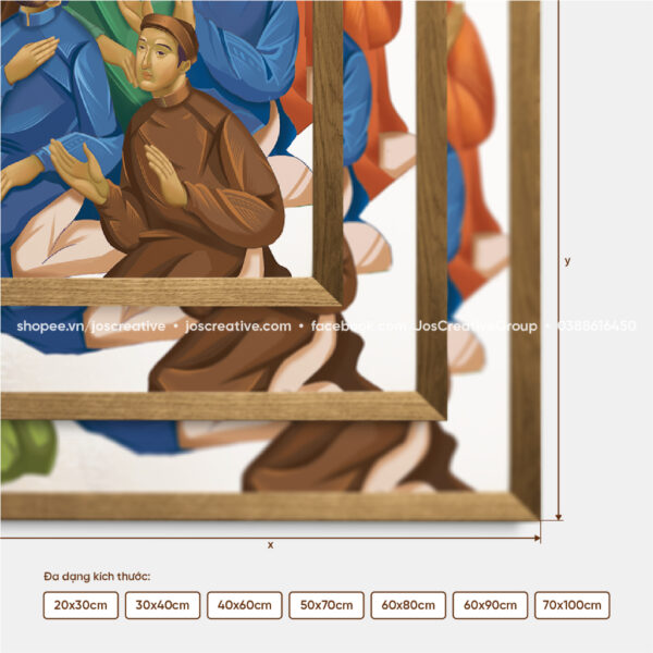 Chúa Thánh Thần Hiện Xuống - Tranh Canvas - Hình ảnh 3