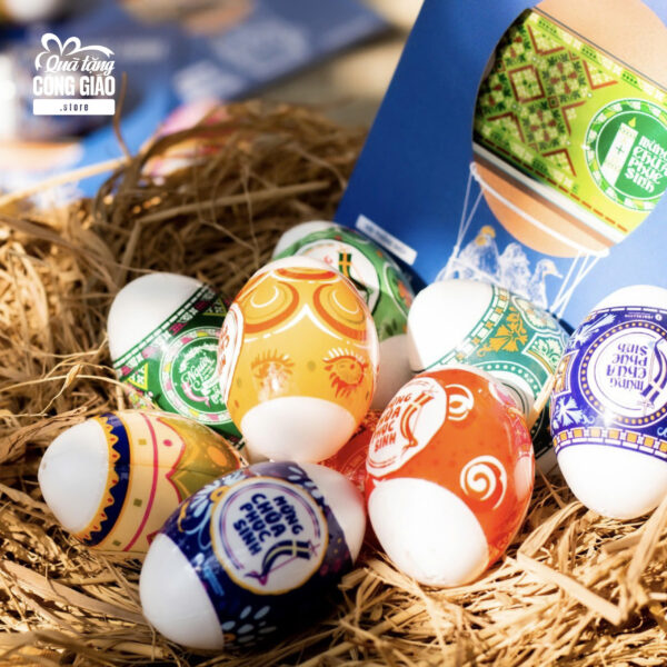 Màng bọc trứng Phục Sinh - Easter Egg Shrink Wrappers - Trang trí trứng Phục Sinh Việt Nam - Hình ảnh 4