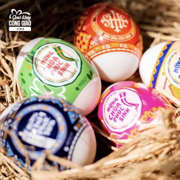 Màng bọc trứng Phục Sinh - Easter Egg Shrink Wrappers - Trang trí trứng Phục Sinh Việt Nam - Hình ảnh 5