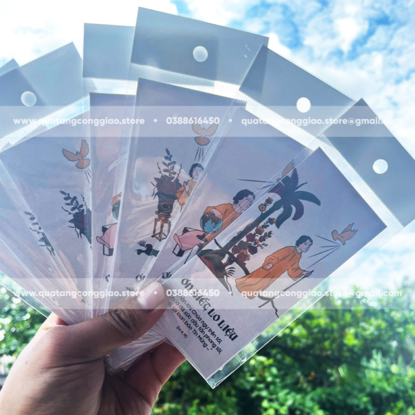 Bộ thẻ 7 ơn Chúa Thánh Thần phong cách tranh đông hồ - Quà tặng Công Giáo - Thẻ ơn ngẫu nhiên - Hình ảnh 2